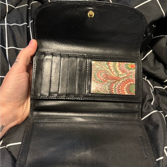 Dooney & Bourke Black Patent Leather Tote & Smooth Leather Wallet Set. GUC. - Picture 5 of 11